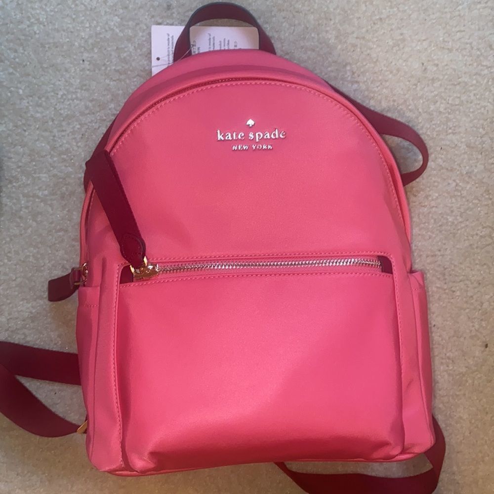 Kate ♠️ Spade Deep Dahli Chelsea Backpack! - Picture 10 of 12